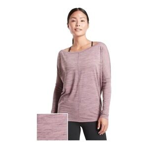 Athleta Flow Essence Spacedye Pullover Athletic Top MEDIUM